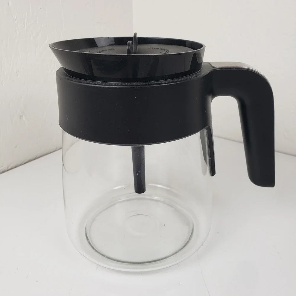 Ninja Coffee Maker Replacement‎ Glass Carafe 10 Cup Black with Brew Through Lid